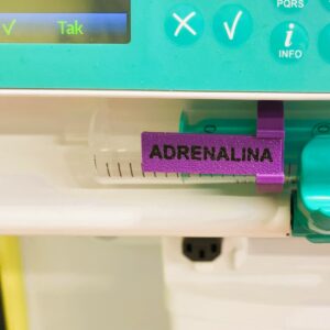 Etykieta na strzykawkę Adrenalina 1szt. 5ml, 10ml, 20ml, 50ml